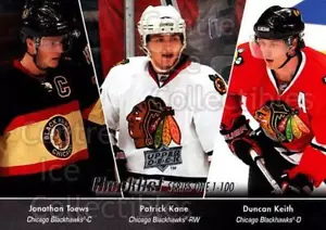 2010-11 Upper Deck #199 Jonathan Toews, Duncan Keith, Patrick Kane, Checklist - Picture 1 of 1