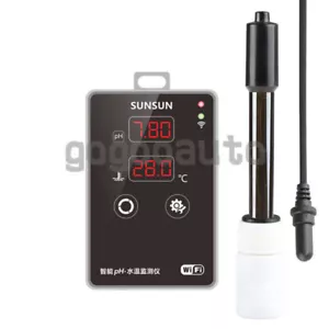 PH-Wert Messgerät Thermometer Aquarium PH Tester Smart WLAN Wasserqualitätsmonitor - Bild 1 von 6