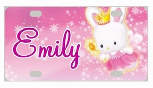 HELLO KITTY #3 MINI LICENSE PLATE Personalized Bikes Wagons Door Sign Kids - Picture 1 of 2