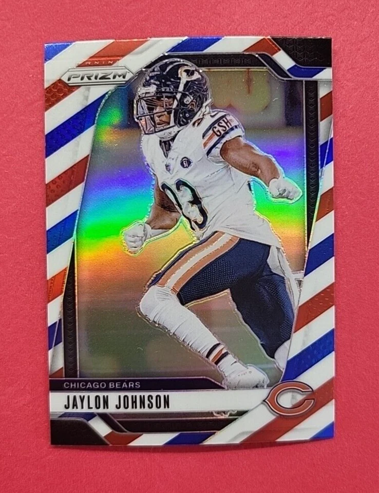 Jaylon Johnson - Chicago Bears - 2024 Prizm - Red White & Blue Parallel - #51 - Image 1 of 2