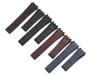 Quality Rubber/Genuine Leather Watch Band Strap For TAG HEUER CARRERA CALIBRE01 - Picture 1 of 8