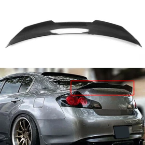 Carbon Duckbill Trunk Wing Spoiler Fits Infiniti G25 G35 G37 Q40 Sedan 2007-2015 - Picture 1 of 7