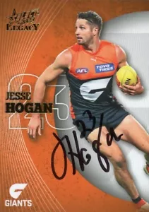 Signed 2023 GWS Giants AFL Select Legacy Card - Jesse Hogan - Bild 1 von 3