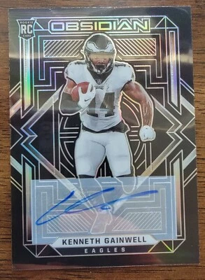 2021 Obsidian Football - KENNETH GAINWELL -  Auto - 80/199 - Eagles #117 🔥 - Image 1 of 3