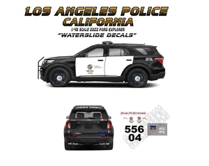 Calcomanías de tobogán acuático LA PD CA escala 1/43 para Ford Explorer Motormax 2022 - Imagen 1 de 1