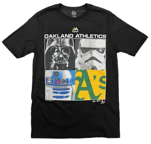 MLB Youth Oakland Athletics A's Star Wars Main Character T-Shirt, Black - Picture 1 of 5