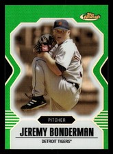2007 Finest Green Refractor #32 Jeremy Bonderman Tigers /199