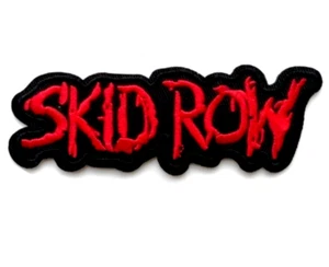 Banda SKID ROW Parche Bordado Hierro en Coser Insignia Sebastian Bach Serpiente Sabo Años 80 - Imagen 1 de 10