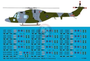 Peddinghaus 1/100 British Army & RM Lynx Helicopter Markings (Team Yankee) 3479 - Imagen 1 de 1