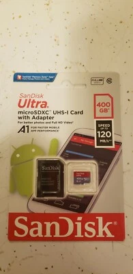 SanDisk Ultra 400GB Class 10 MicroSDXC Memory Card - SDSQUAR-400G-GN6MA - Image 1 of 2