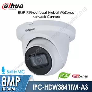 Dahua 8MP WizSense Mic Starlight POE IR Eyeball Network Camera IPC-HDW3841TM-AS - Bild 1 von 11