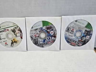 Madden 10, 13 & 25 Xbox 360 Disc Only (Test/Works) - Image 1 of 4