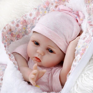 Reborn Baby puppe aus weichem Silikon, lebensecht,handgefertigt,für Kleinkinder - Bild 1 von 5