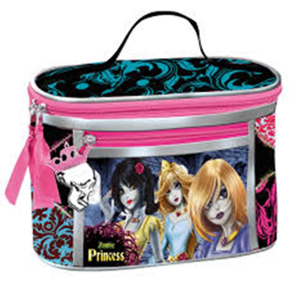 PERONA ZOMBIE PRINZESSINNEN Kosmetik-/Kosmetik-/Kulturbeutel/Tragetasche - Größe: 22,5x15x14cm