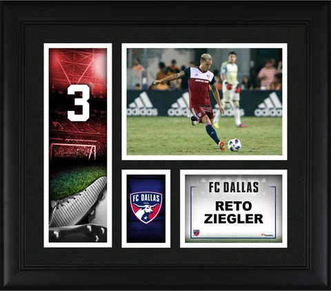Reto Ziegler FC Dallas Framed 15'' x 17'' Player Collage Cover