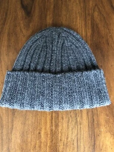 THE INOUE BROTHERS Ribbed alpaca-wool beanie In Grey - Picture 1 of 6
