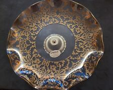 Vintage Chance Glass Regency Gold Footed Plate (Pilkington Group, England)