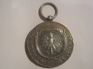 Polonia Poland medaglia per 20 anni di anzianità di servizio argento - Picture 1 of 2