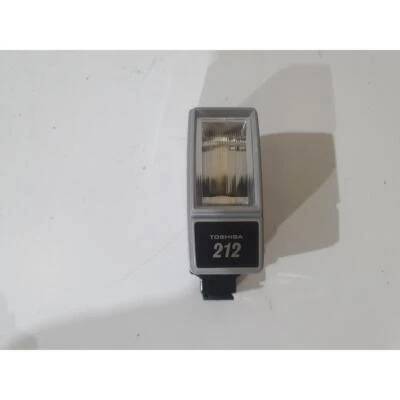 Flash electrónico vintage Toshiba 212 TS-220 con montaje en zapata negro para cámaras fotográficas Foto 1 de 4