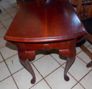 Solid Cherry Dropleaf End Table / Side Table  (ET103) - Picture 1 of 5