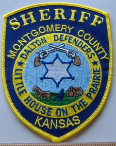 TOPPA TESSUTO MONTGOMERY COUNTY SCERIFFO KANSAS - Foto 1 di 1