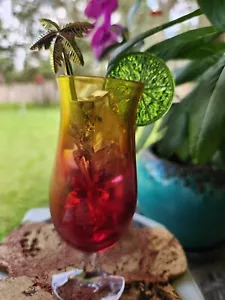 TODO NUEVO Bebida Tropical Flor de Pared LUZ NOCTURNA Enchufable Baño y Cuerpo Funciona - Imagen 1 de 3
