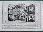 1915 Wwi Ww1 Print ~ House In Cleveland Road Hartlepool Wrecked By German Shells