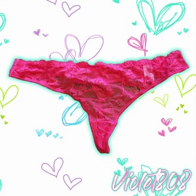 [M] Tanga Panty Tanga Tanga Tanga Tiro Bajo Encaje Floral Rojo Vintage SISSY Foto 1 de 4