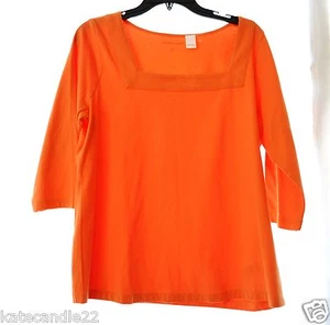 Women's Jessica London3/4 Sleeve T-Shirt Top plus size 12 orange - Picture 1 of 2