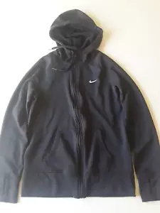 Chaqueta con Capucha de Entrenamiento NIKE THERMA FIT Mujer Talla M con Cremallera Completa de Lanza Negra - Imagen 1 de 5