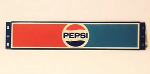 Vintage & ORIGINAL Pepsi Cola 27" Door Push / Rack Top Metal Sign 1st of 3 - Picture 1 of 9