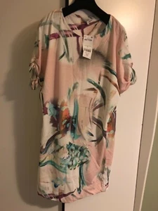 Rosa gemustertes Kleid von Next neu mit Etikett – Größe 8 UVP 24 £ - Bild 1 von 1