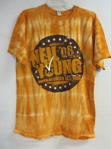 NEIL YOUNG OFFICIAL MERCH NORTH AMERICA FALL TOUR 2008 CONCERT MUSIC SHIRT LARGE