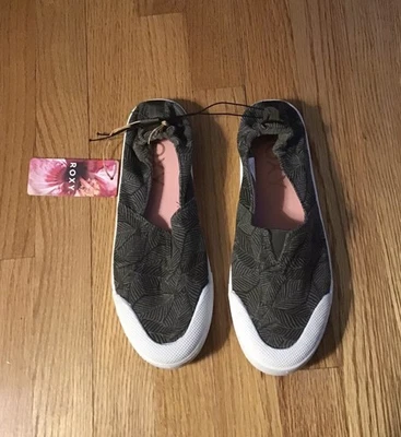 Zapatillas Mujer Roxy Verde Floral, Talla 8. Nuevo con etiquetas Foto 1 de 4