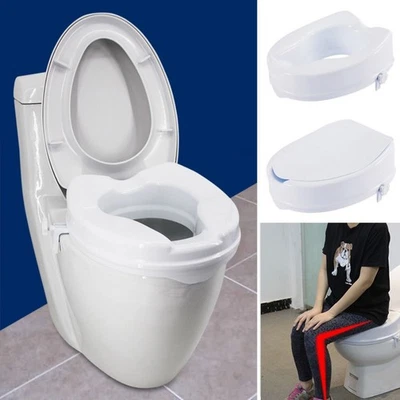 Assist Raised Toilet Seat  For Elder Pregnant Women Disabled - Image 1 of 4