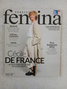 FEMINA N°1077 21/11/2022 CECILE DE FRANCE - PATRICK BRUEL - MODE BEAUTE CUISINE - Picture 1 of 3