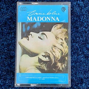 MADONNA TRUE BLUE ALBUM CASSETTE TAPE PERU WEA 1986 Orange Label - Picture 1 of 12