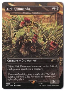 Ork Kommando - Merciless Executioner (Borderless) 1025 SLD MTG NM Foil - Picture 1 of 2