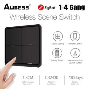 Tuya ZigBee Smart Scene Switch 12 Scene Switch Push Button Controller UK - Picture 1 of 16