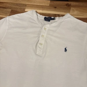 POLO RALPH LAUREN Kurzarm Hemd federleicht Mesh Henley weiß XLT - Bild 1 von 11