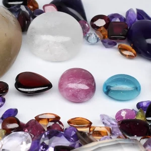 💎 FUNPACK!! 171pcs/Lot "MIXED & RANDOM" UNVERIFIED GENIUNE GEMSTONES. - Picture 1 of 5