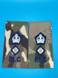 CIIIR MTP Rank Slides - Royal Logistic Corps RLC Lieutenant Colonel Lt Col (Pair - Picture 1 of 1