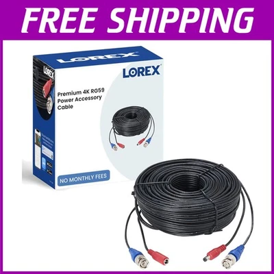 Fire-Resistant 4K Video Cable - 60ft for Safe Security Camera Installation - Image 1 of 4