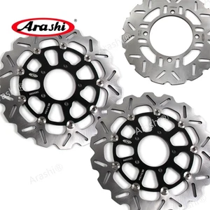 For Kawasaki VERSYS ABS 1000 2015-2023 2022 BLACK Front & Rear Brake Rotor Disc - Picture 1 of 16