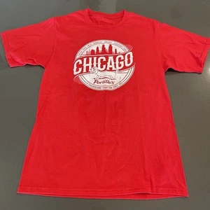 Portillo's Chicago Mens Small Red T-Shirt Hot Dogs Italian Beef - Picture 1 of 5