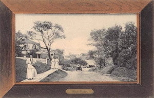 um 1910 Häuser High St. Block Island RI Postkarte - Bild 1 von 2