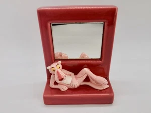 1980s Ceramic PINK PANTHER Mirror by Geoffrey United Artists (Perfect) - Picture 1 of 4