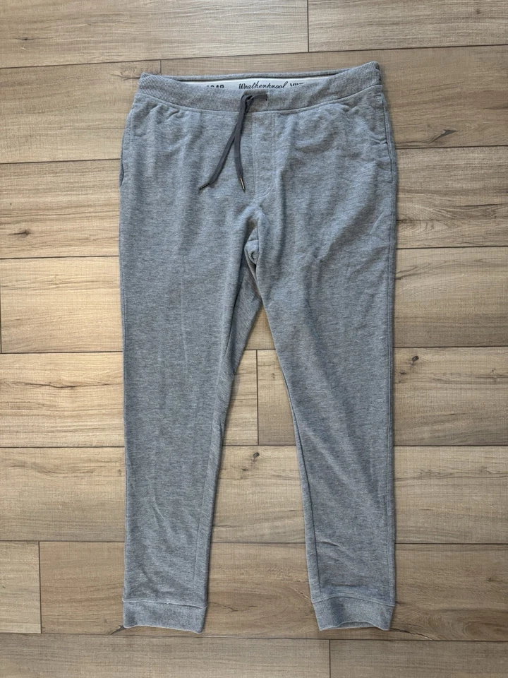 Pantalones deportivos impermeables vintage para hombre grandes L calce ajustado gris claro Foto 1 de 2