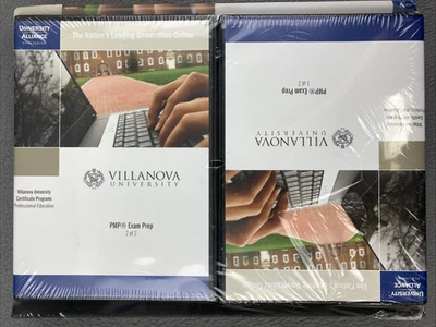 Villanova University PMP Exam Prep: Study Guides (Books 1-4), 3 Lecture CDs, NEW - Image 1 of 4