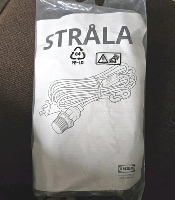 IKEA STRALA Cord set, For Ceiling Light Lamp Shade white 157" - Image 1 of 4